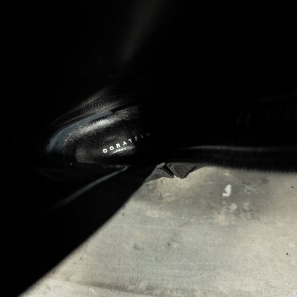 Dorateymur Luxury Tall Riding Boots Pebbled Leather Black 37 US 7 - Picture 9 of 9